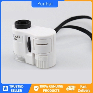 Đèn led ánh sáng tím ánh sáng 60x kính hiển vi 60x kính hiển vi zoom 60x ống kính phóng đại