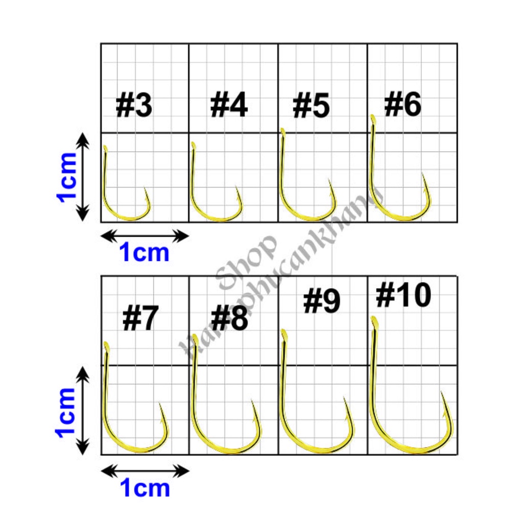 100 Lưỡi Câu Nghạnh Nhỏ ( Mã X1 )