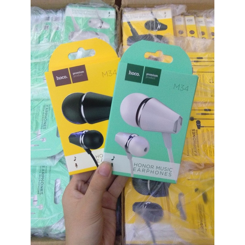 Tai Nghe IPHoco M34 Super Bass-Tai Nghe Nhét Tai Âm Thanh Cực Hay-Bảo Hành 12 Tháng