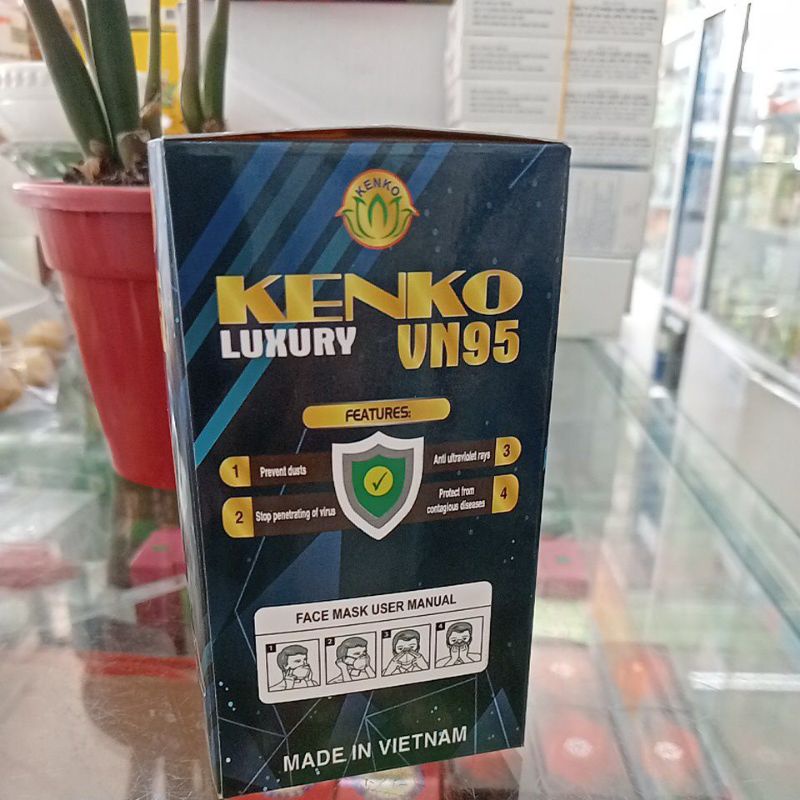 ✅ [Chính Hãng] Khẩu Trang y tế KENKO Mask VN95 (Hộp 10 cái 5 lớp) N95 chống bụi mịn PM 2.5