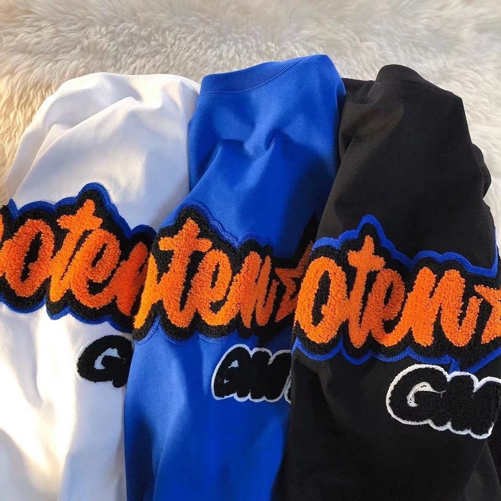 Áo Thun Tay Ngắn Dáng Rộng Chất Liệu Cotton Màu Sắc Tương Phản Phong Cách Hip Hop Cho Cặp Đôi