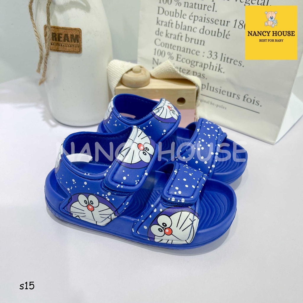 Dép sandal Disney siêu nhẹ siêu êm cho bé trai bé gái kiểu dáng ngộ nghĩnh chống trơn trượt an toàn cho bé