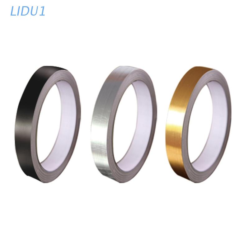 Cuộn băng keo dán sàn chống thấm nước màu vàng/bạc LIDU1 0.5/1/2*5000cm