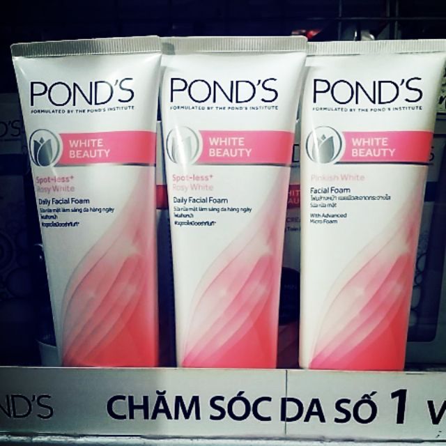 Sữa rửa mặt Pond's white beauty 100g