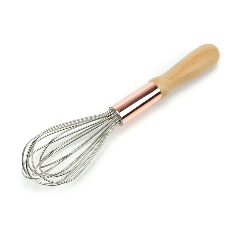 be❀  10/12inch Stainless Steel Egg Beater Hand Mixer Butter Blender Whisk Wooden Handle Kitchen Gadgets