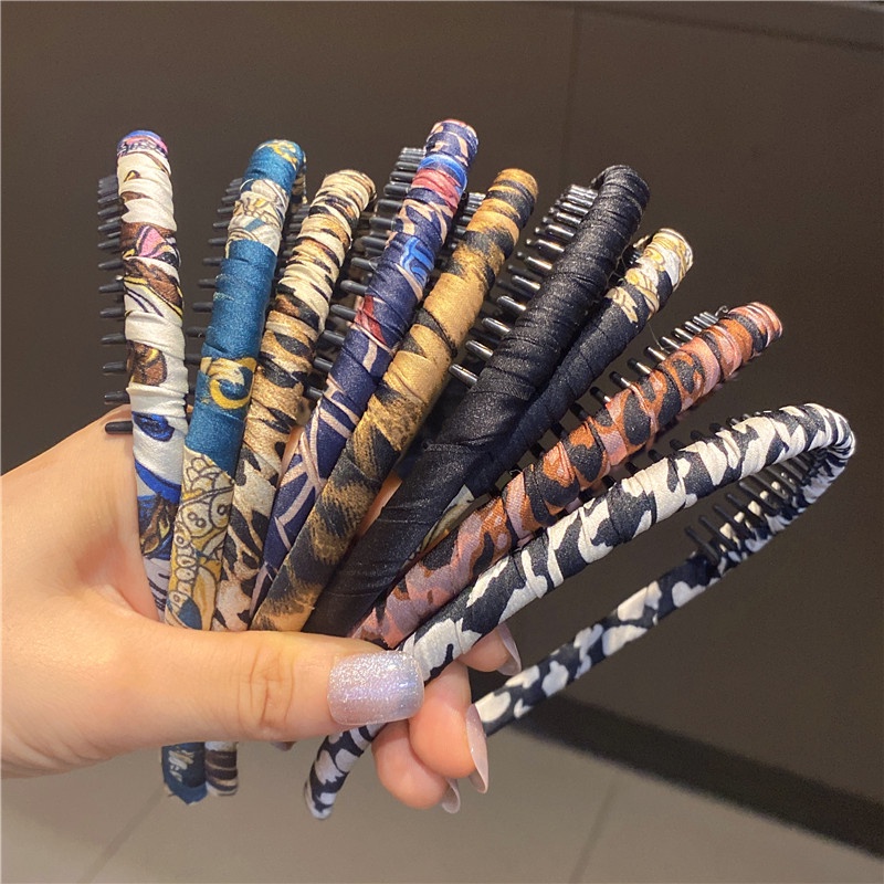 Băng Đô Cài Tóc Có Răng Chống Trượt Tiện Dụng Khi Rửa Mặt / Trang Điểm