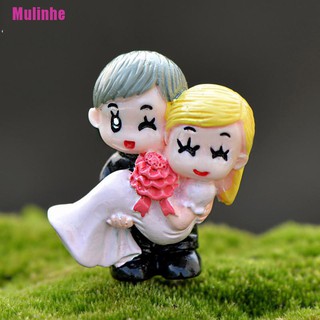 [Mulinhe] Mô Hình Cô Dâu Chú Rể Bằng Nhựa Resin Thủ Công Trang Trí Vườn Thần Tiên
