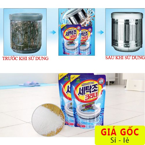 Bột tẩy vệ sinh lồng máy giặt Hàn Quốc Sandokkaebi