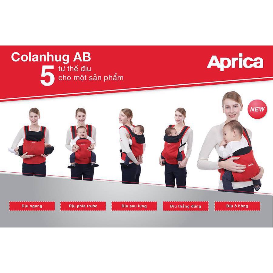 [Mã MKBC13 giảm 80k đơn 1 triệu] COLANHUG_AB - ĐỊU 5 TƯ THẾ _ APRICA JAPAN