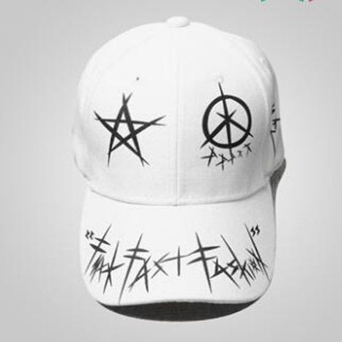Mũ Lưỡi Trai Màu Trắng Đen Phong Cách Hip Hop Thời Trang Mùa Hè Cho Nam Và Nữ