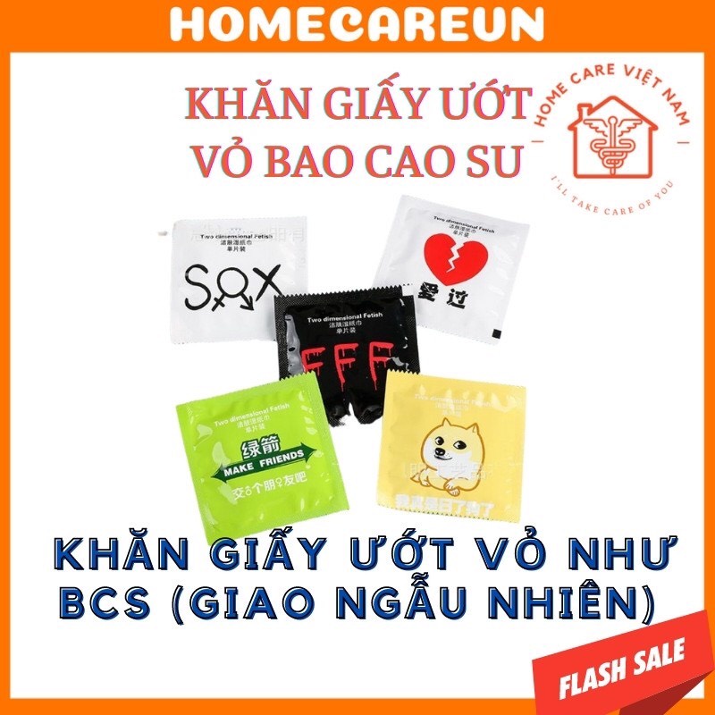 Khăn giấy ướt lau vệ sinh kiểu BCS nhiều hình thù ngộ nghĩnh