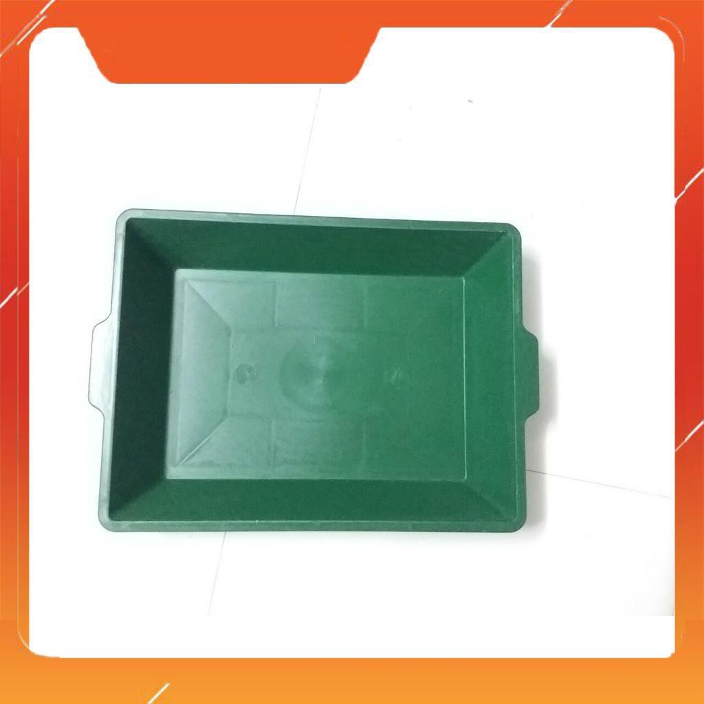 combo 10 máng trồng rau sạch, rau mầm, (khay trồng rau sạch rau mầm) màu xanh/đen