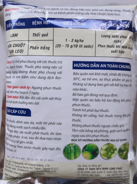 MANCOZEB - MANCO BACA  ẤN ĐỘ