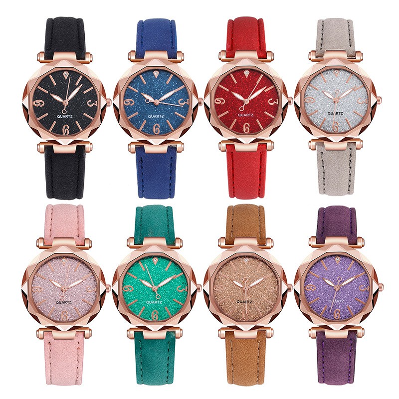 Đồng hồ nữ dây da lộn D-ZINER ND21 thời trang giá rẻ học sinh sinh viên chính hãng