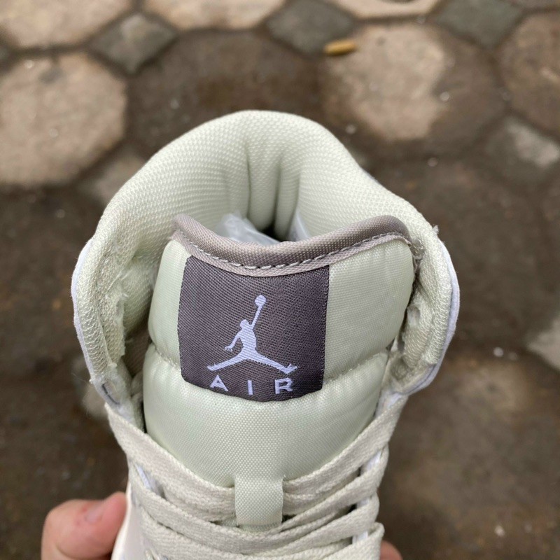 [Full box] giày Jordan xám trắng cao cổ cao cấp