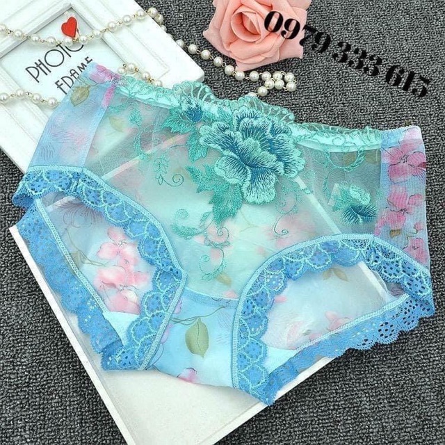 Quần lót nữ ren  , quần lót  nữ  thêu  hoa 3D