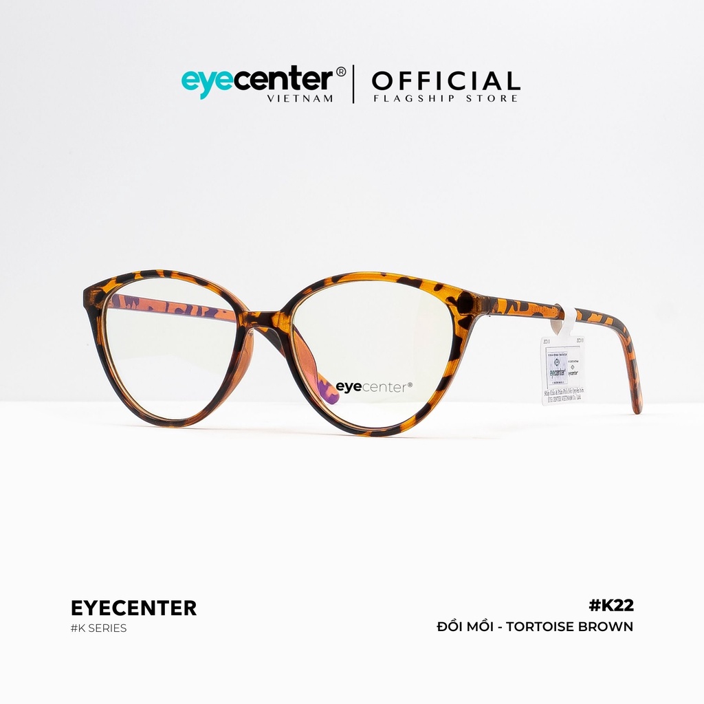 Gọng kính nữ mắt mèo chính hãng EYECENTER K22-S nhựa dẻo siêu nhẹ nhập khẩu by Eye Center Vietnam
