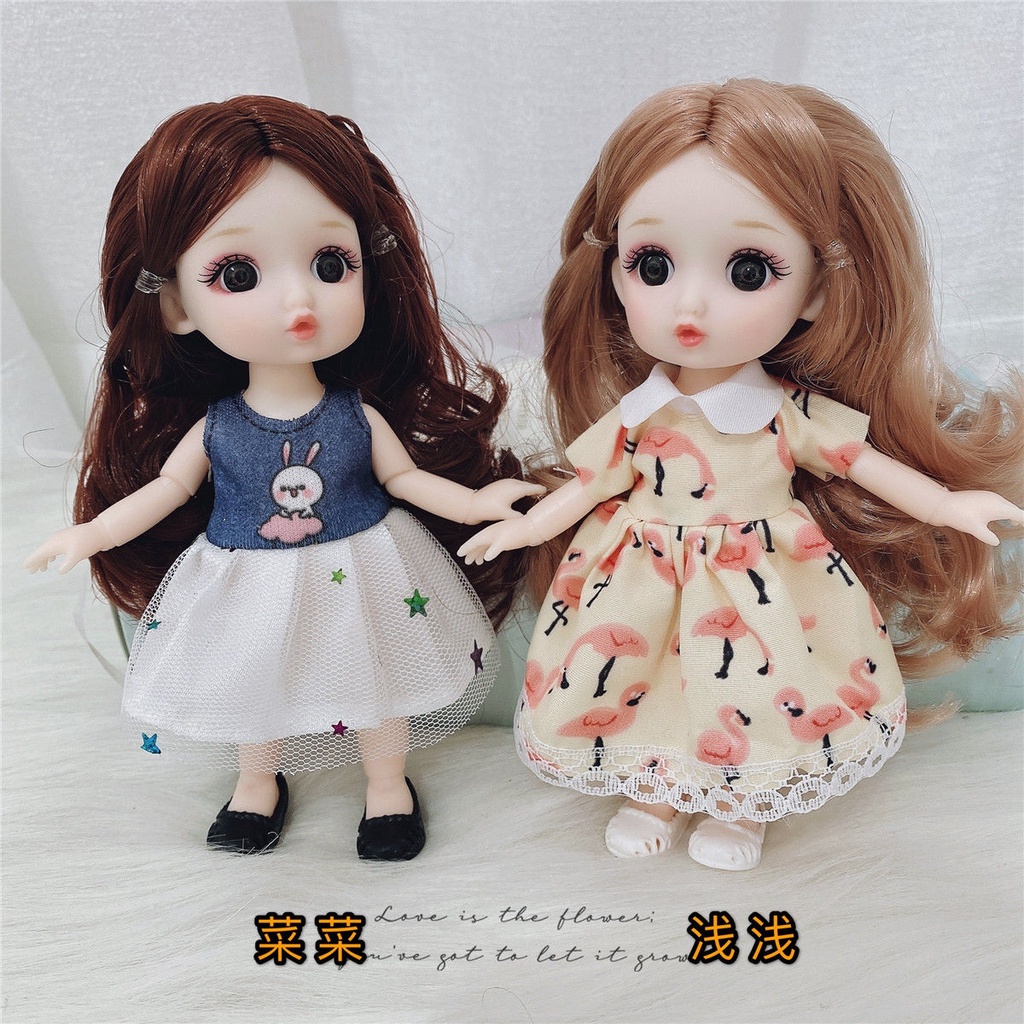 Set 2 búp bê Barbie 17cm xinh xắn