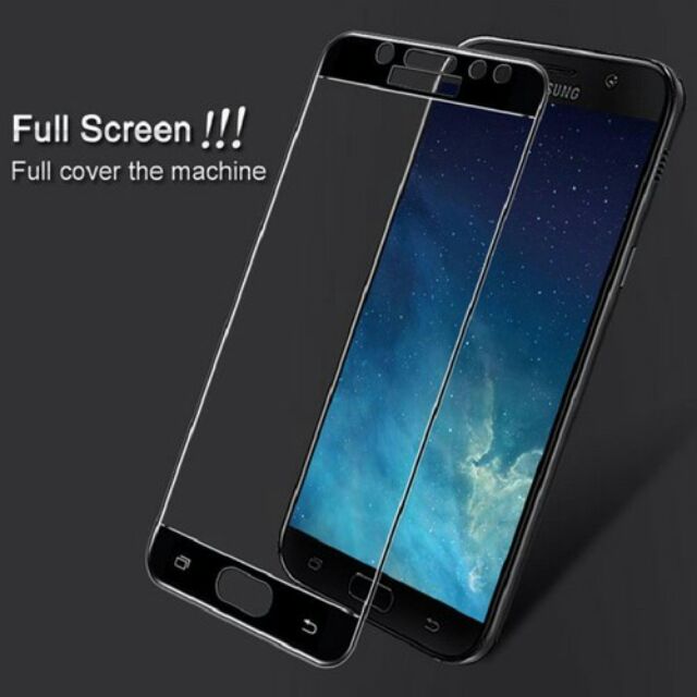 Cường lực Full màn Samsung J7 Plus (Đen, Trắng)