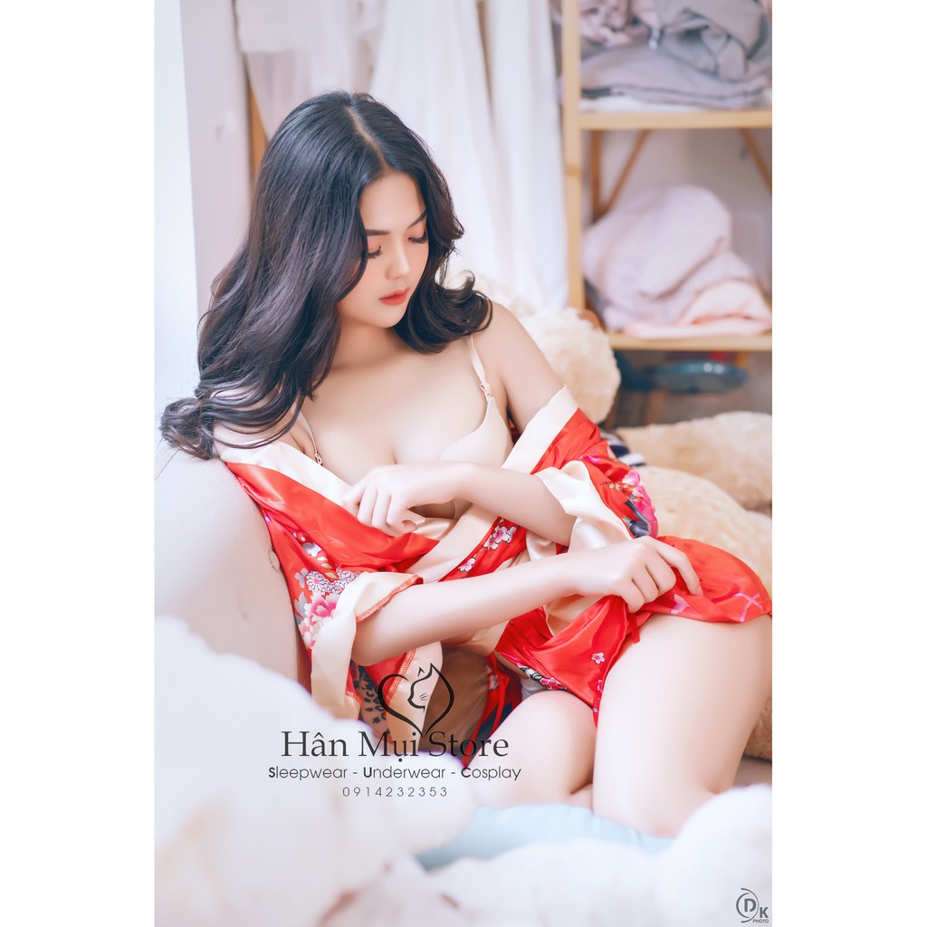 COSPLAY SEXY DESIGN KIMINO NHẬT BẢN 2 MÀU ĐỎ/ĐEN GỢI CẢM (VÁY NGỦ) | BigBuy360 - bigbuy360.vn