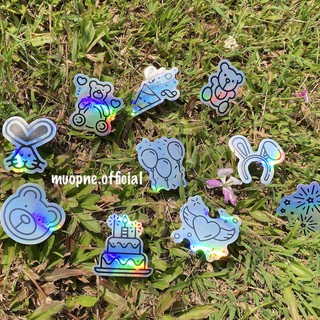 Set 10 sticker hologram lấp lánh bắt mắt