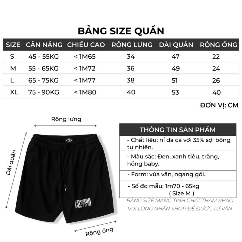Quần short thể thao cao cấp vải nỉ mặc thoáng mát thoải mai[GIÁ TỐT]