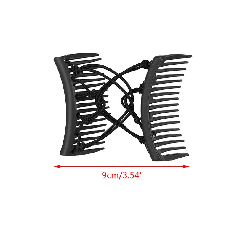 Set 1 / 2 Kẹp Tóc Đuôi Ngựa Có Thể Điều Chỉnh Cho Nữ