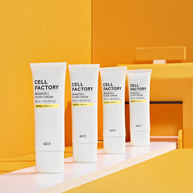 Kem chống nắng uv cấp ẩm nâng tông GD11 Cell Factory Beamcell Filter Cream SPF50+/PA++++ 50ml