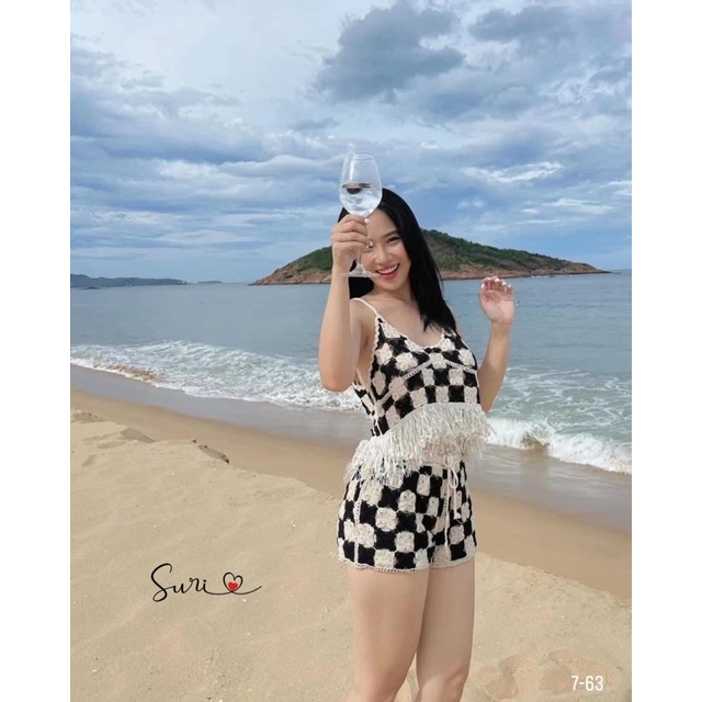 Set len 2 dây tua dua ca rô siêu đẹp QC L1