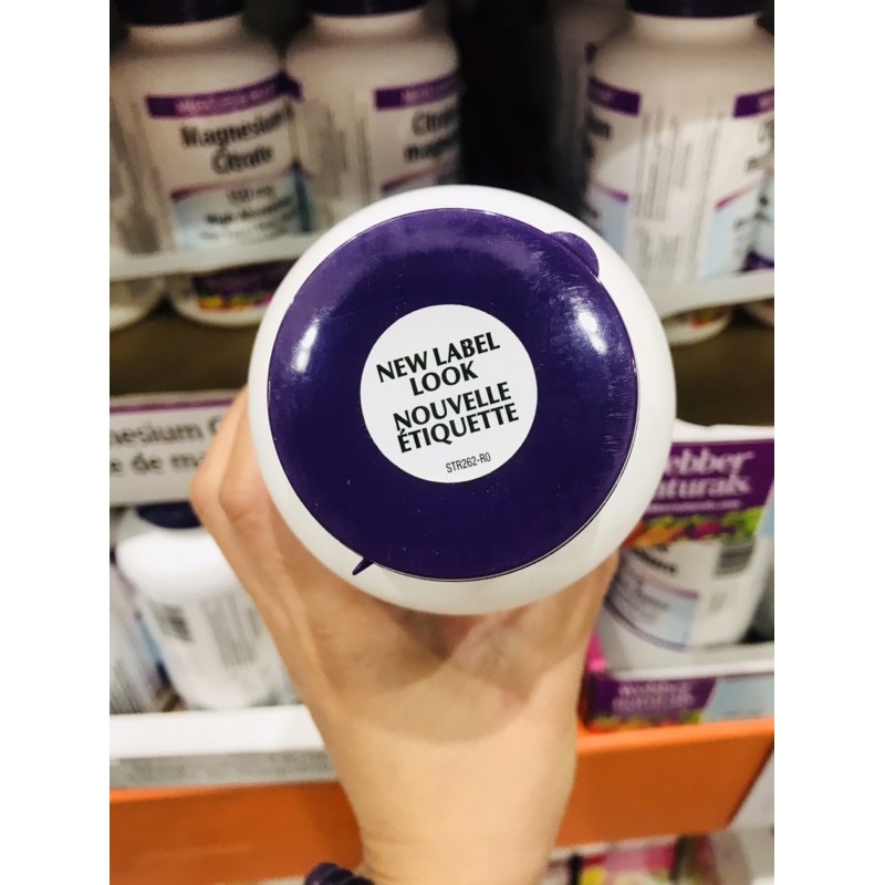 Viên uống Webber Naturals Magnesium Citrate hộp 300 viên, DATE 10/2025