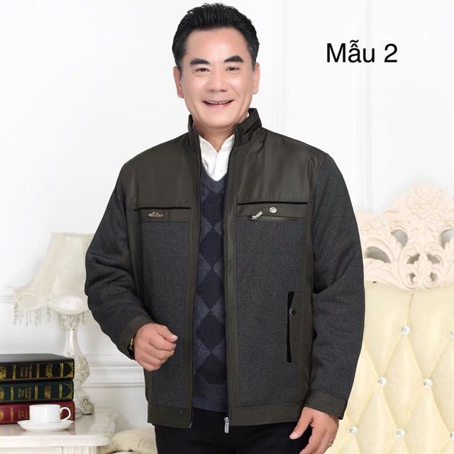 [ [Follow Shop giảm thêm 10K_Áo khoác trung niên cho bố, ông