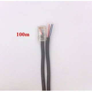 Cuộn 60m dây cáp mạng trục đồng 4 lõi bấm sẵn 2 đầu