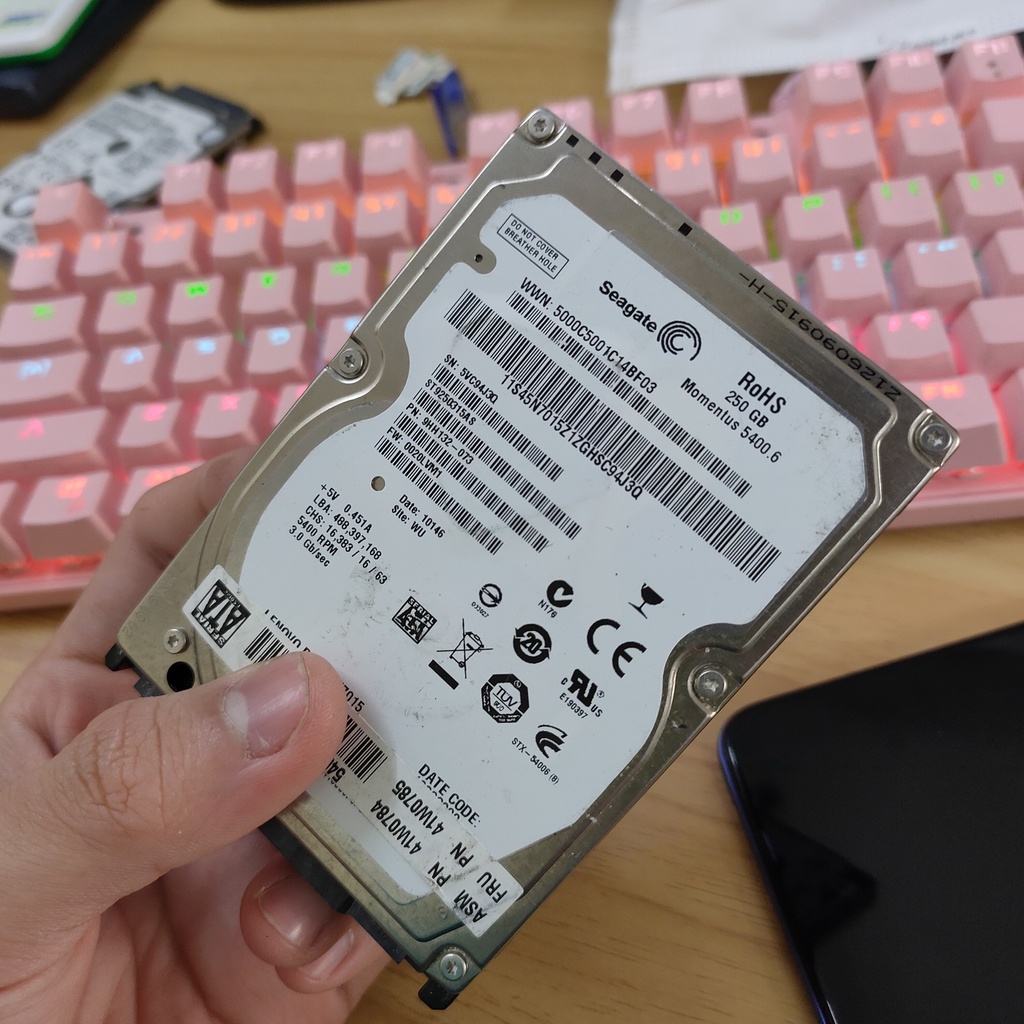 Ổ cứng HDD 250GB laptop - 2.5 inch hàng tháo máy