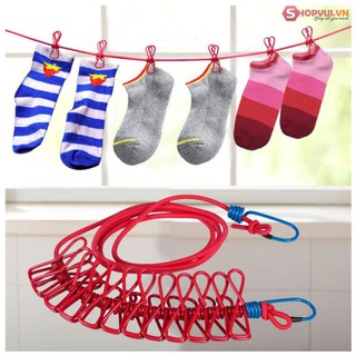 Cuộn dây phơi kèm móc kẹp sắt thông minh