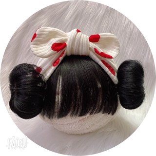 Mũ turban gắn tóc cho bé yêu