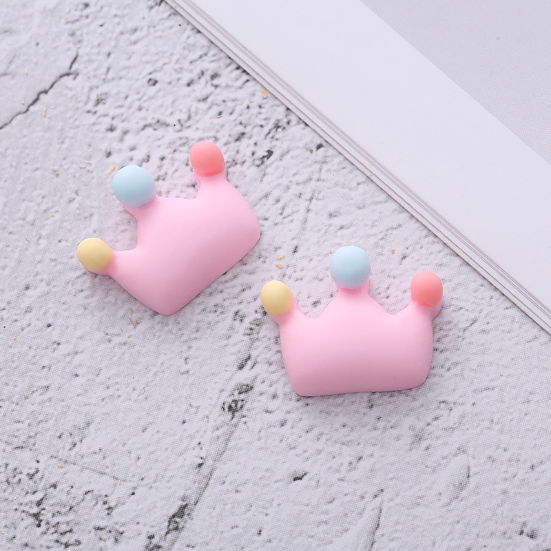 Set 10 Phụ Kiện Trang Trí Điện Thoại Hình Cầu Vồng/Mặt Trăng/Vương Miện/Đám Mây/Mặt Trời/Đám Mây