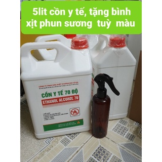 Cồn y tế 70 độ sát khuẩn, kháng khuẩn, vệ sinh đồ dùng 70 độ bình 5 lít( nước rửa tay giá rẻ)