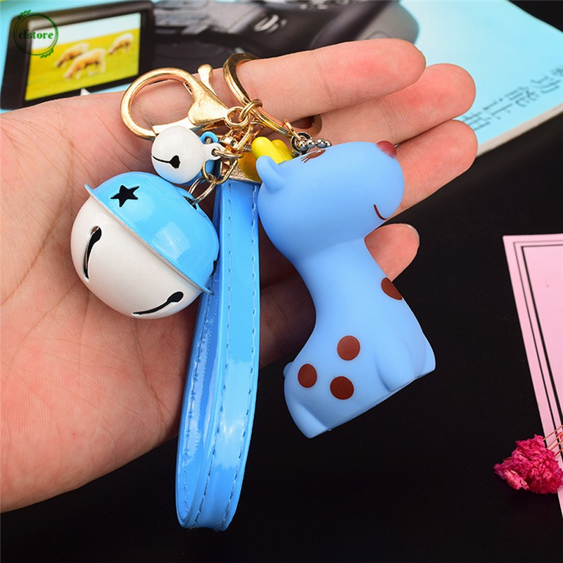 Móc Khóa Kèm Chuông Gồm 5 Màu Dễ Thương Xinh Xắn Để Trang Trí