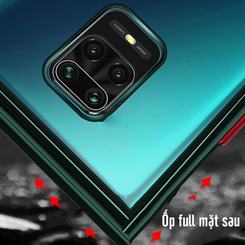 Ốp lưng cho Xiaomi Redmi Note 9S - Redmi Note 9 Pro chống sốc trong viền màu RZANTS - VER 3