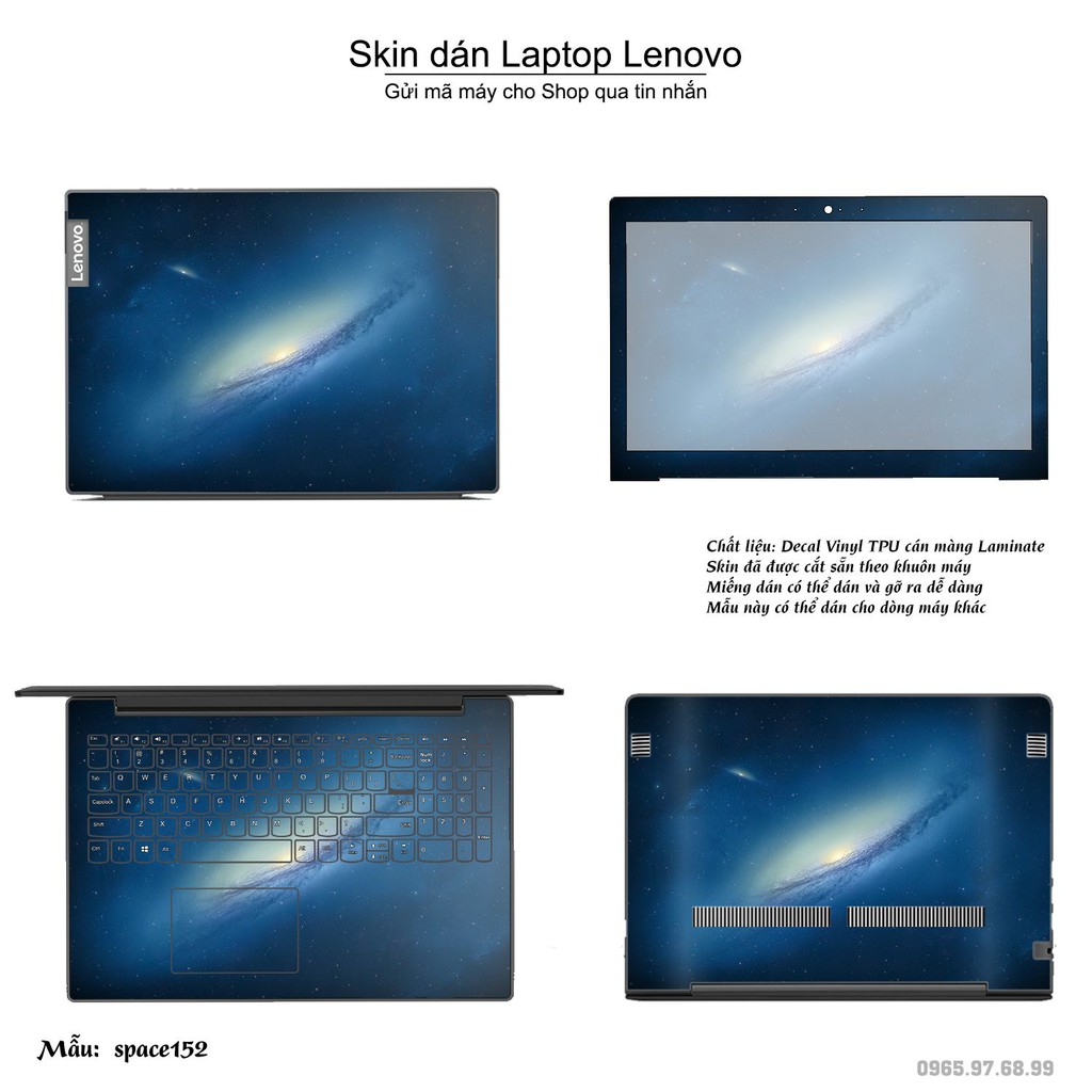 Skin dán Laptop Lenovo in hình không gian _nhiều mẫu 26 (inbox mã máy cho Shop)