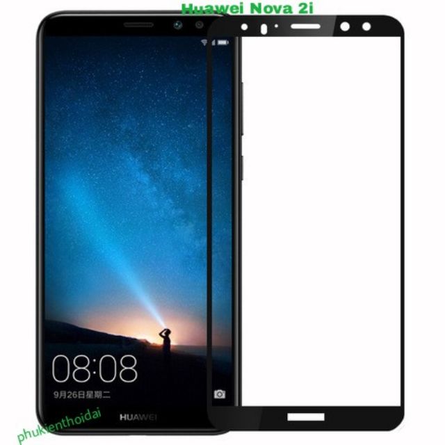 Huawei Nova 2i kính cường lực 5D Full màn hình ( đen ) keo toàn màn