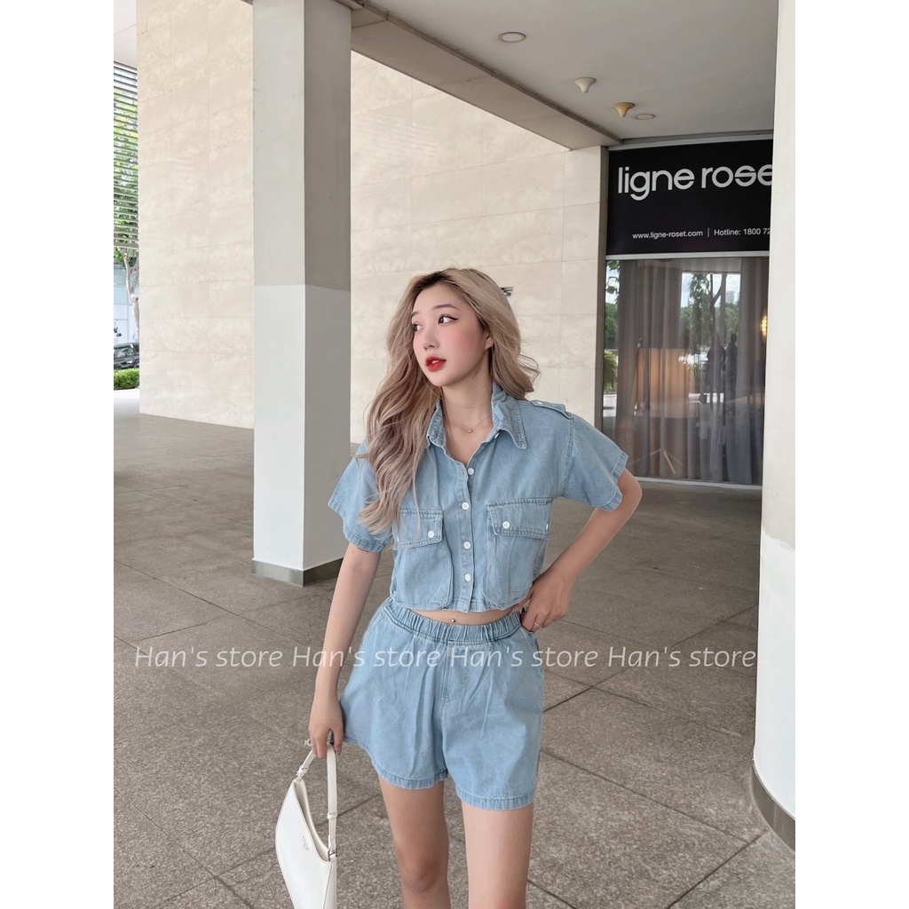 BỘ CROP JEAN MỀM SIÊU CÁ TÍNH (ẢNH THẬT 1OO%)