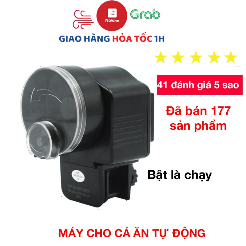 Máy cho cá ăn tự động AF2003 cho cá ăn 2 lần trong 1 ngày bật là chạy không cần cài đặt gì thêm