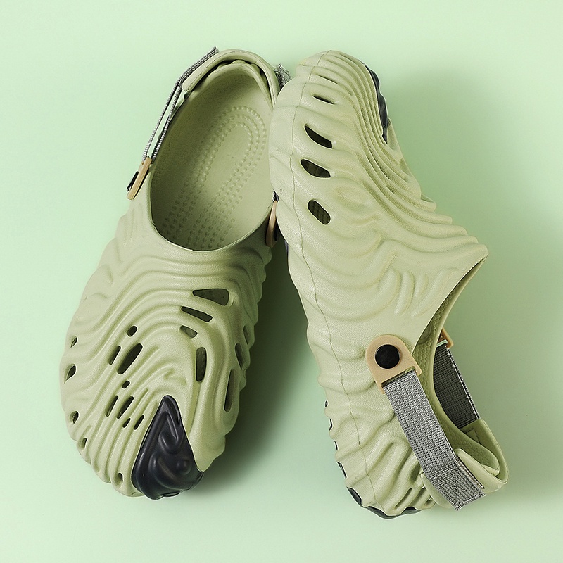 Ins Bán Chạy Sandal Thể Thao Khoét Lỗ Rỗng Thoáng Khí Pollex Clog Cho Nam