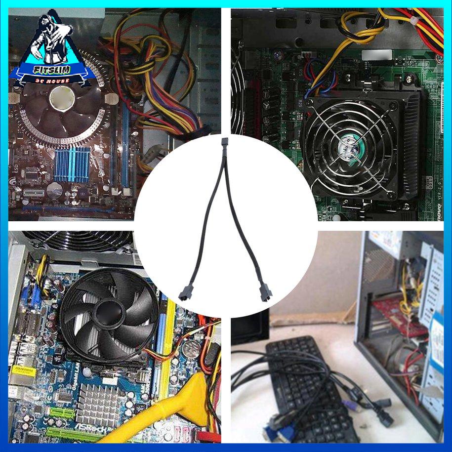 Bộ chia dây Bo mạch chủ Mở rộng Cooler Bộ chuyển đổi nguồn Cáp 3Pin Quạt [8/14]