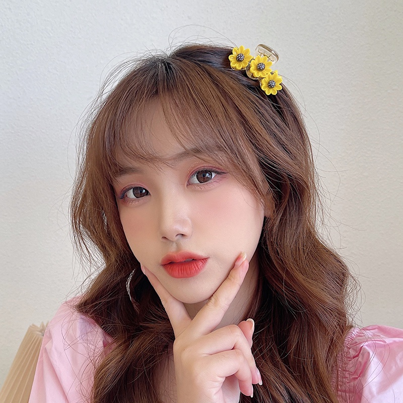 Kẹp Tóc Hình Hoa Cúc Hoạt Hình Phong Cách Hàn Quốc Xinh Xắn Cho Bé Gái