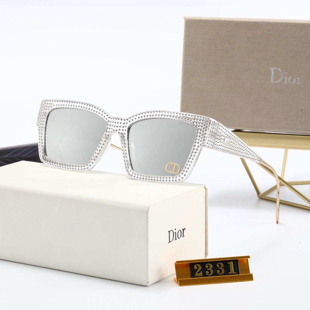 Christian Dior_ Kính râm thương hiệu dành cho nam và nữ Phân cực chính hãng (Có hộp và hộp đựng kính)