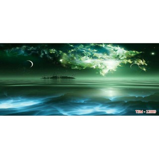 Tranh 3d dán bể cá kt cao 60cm*ngang 120cm có keo sẵn
