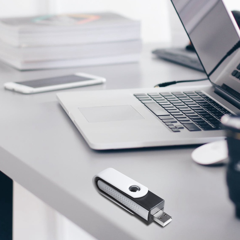 Máy Lọc Không Khí Ion Âm Usb Màu Trắng + Đen