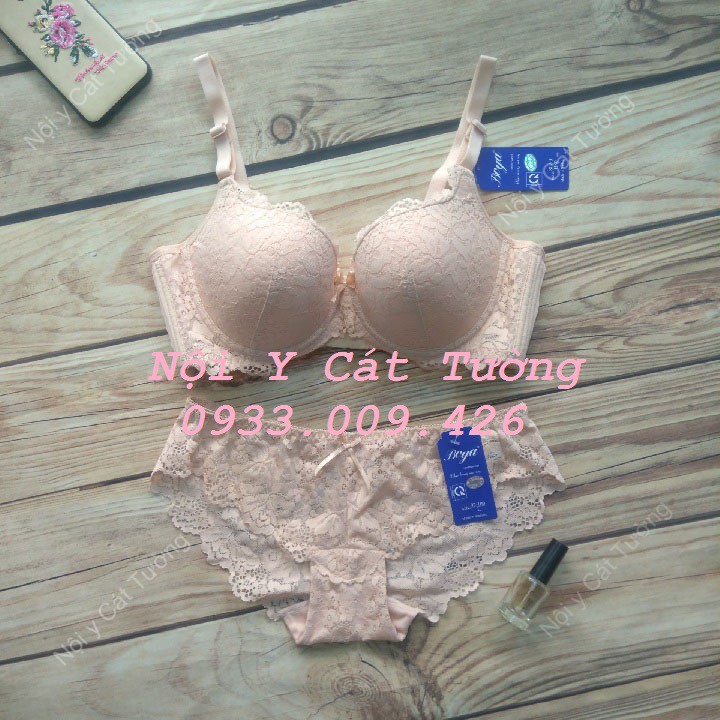 Bộ đồ lót Boya ren 3 móc,mút kép mỏng, có gọng 003L | BigBuy360 - bigbuy360.vn